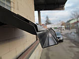 Готовий збірний навіс (дашок) над дверима Dash'Ok 3.05x1 м Hi-tech темно-сірий, моноліт 3 мм, бронза, фото 4