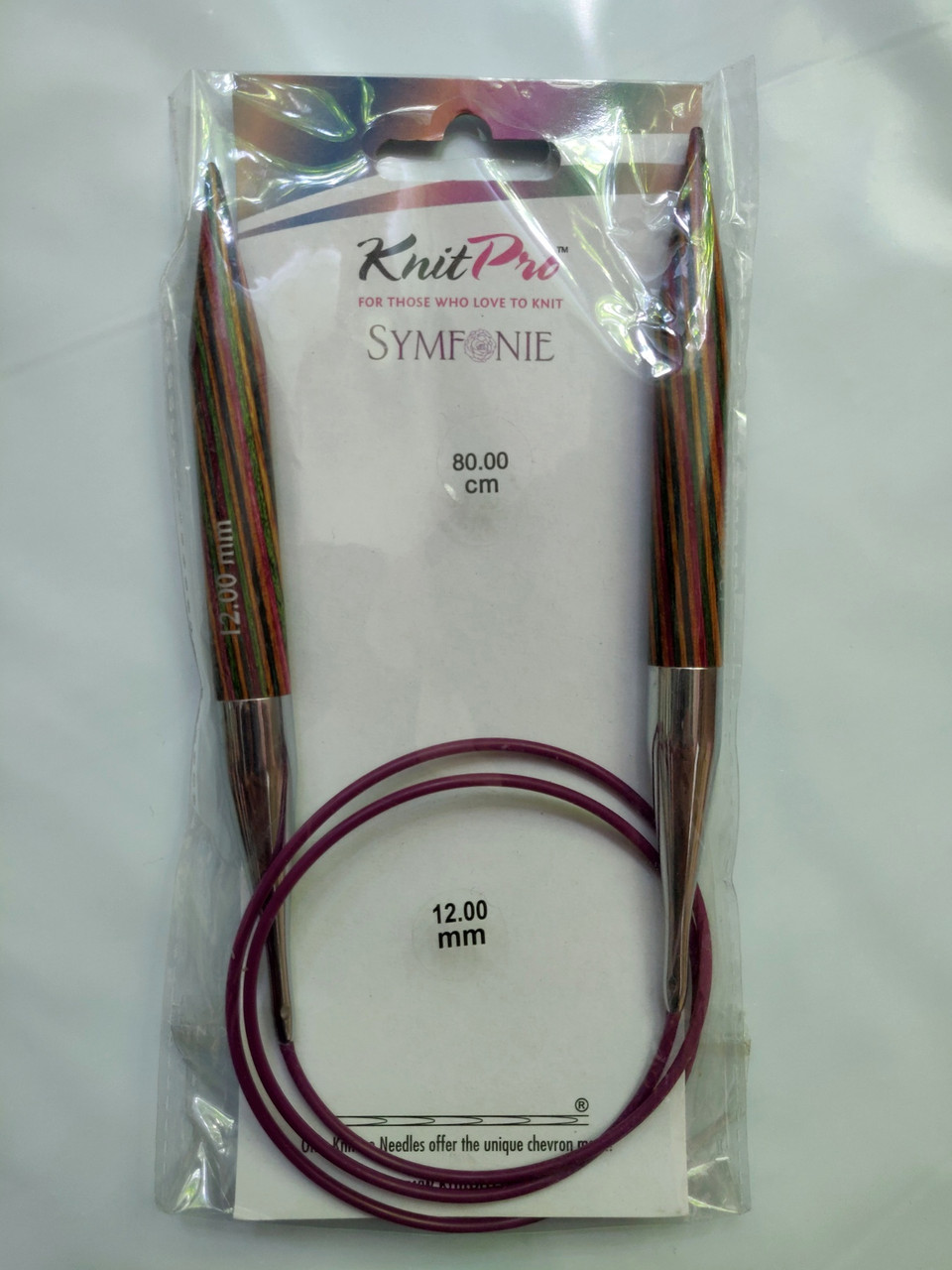 Спиці KnitPro Symfonie 12 мм (80 см загальна довжина)