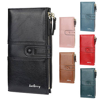 Жіночий клатч (20х11х2 см) Baellerry Guero Ladies, Чорний / Гаманець міні-сумочка для жінок / Жіночий портмоне