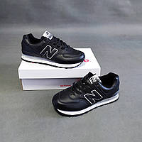 Чоловічі кросівки New Balance 574 чорні StremovskiyShoes