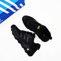 Зимові чоловічі кросівки Adidas All Black чорні термо StremovskiyShoes