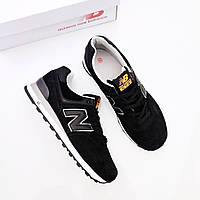 Чоловічі кросівки New Balance 574 чорні StremovskiyShoes