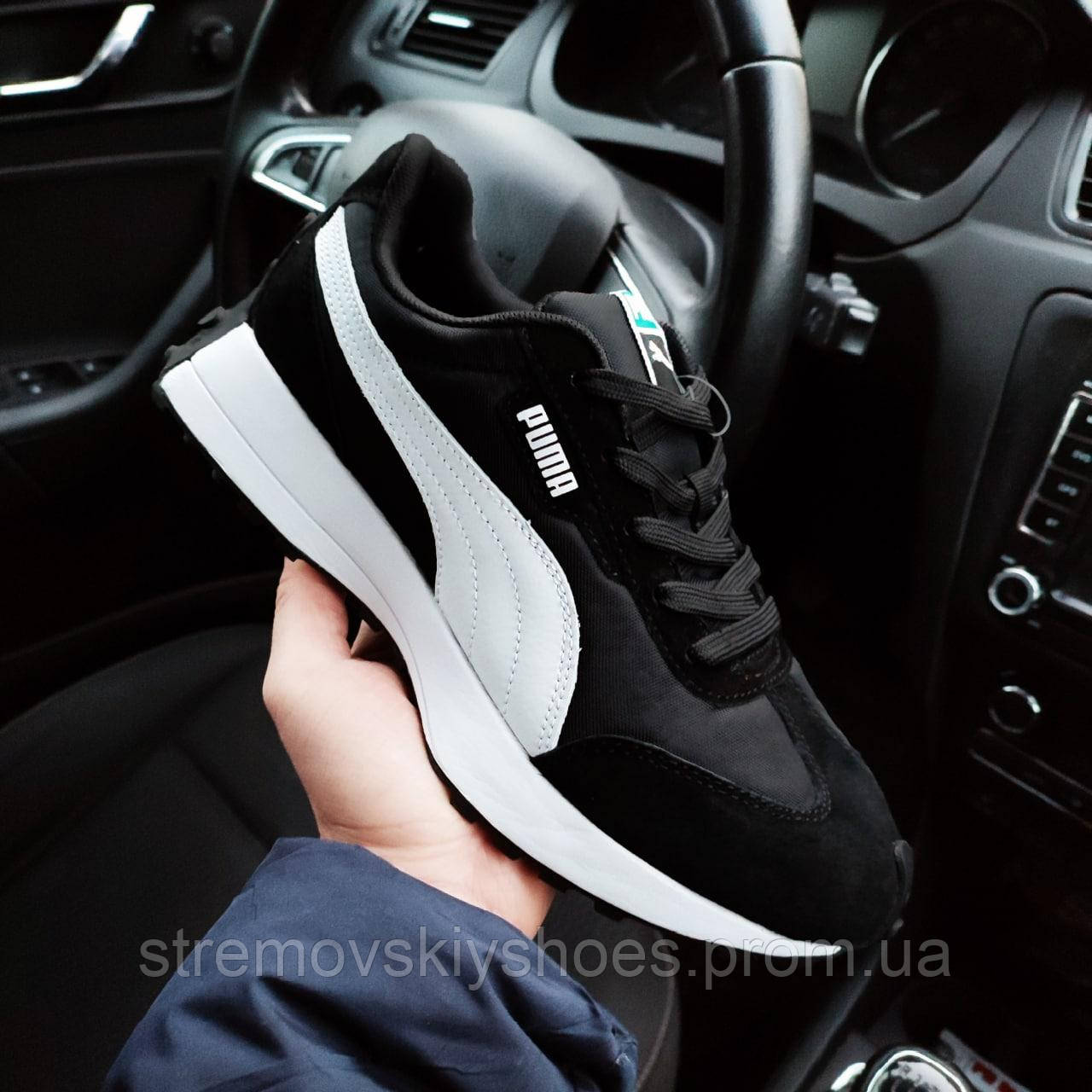 Мужские кроссовки Puma черные StremovskiyShoes - фото 3 - id-p1661630044
