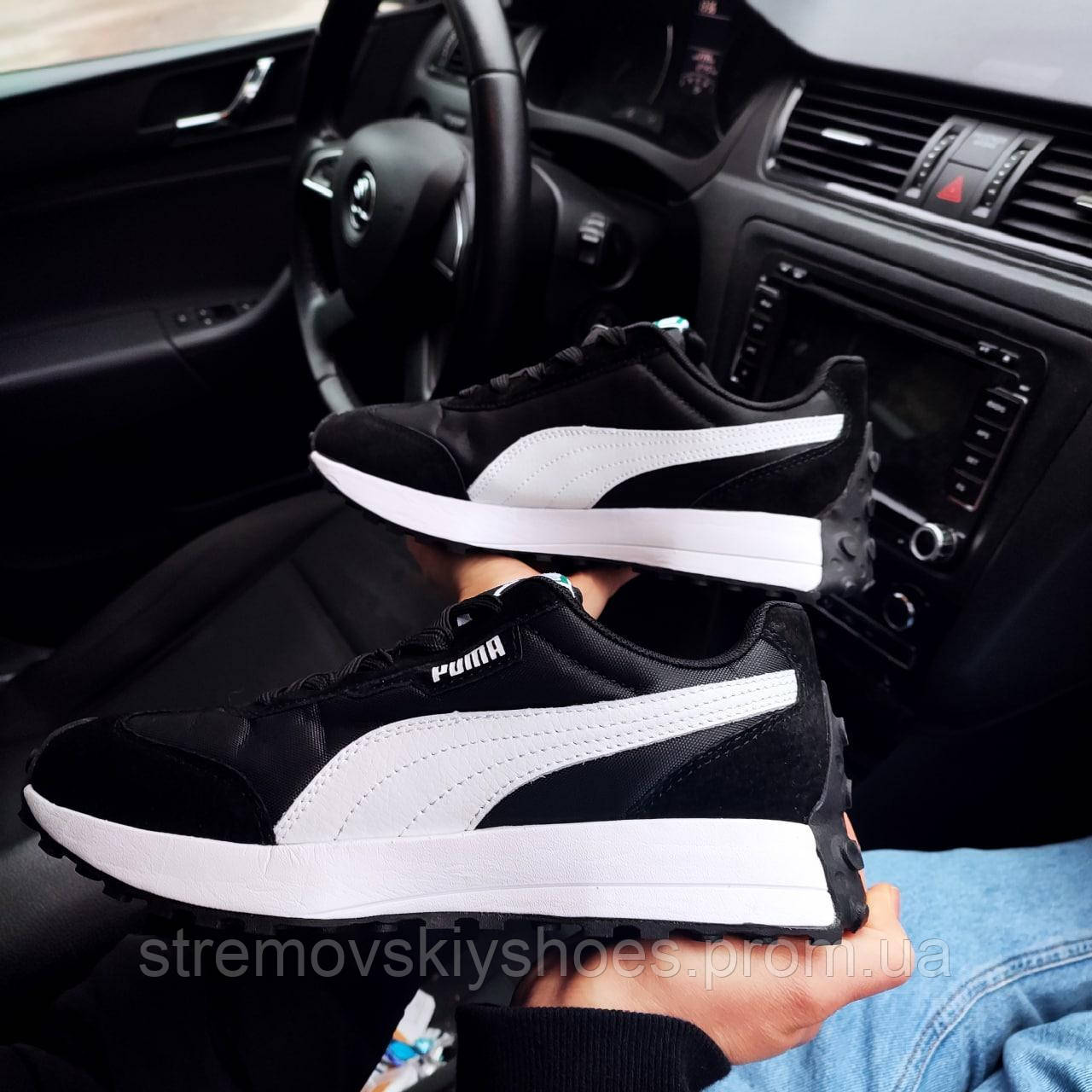 Мужские кроссовки Puma черные StremovskiyShoes - фото 4 - id-p1661630044