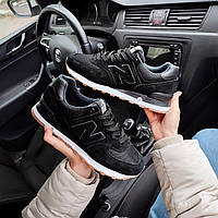 Чоловічі кросівки New Balance 574 чорні (коричнева підошва) StremovskiyShoes