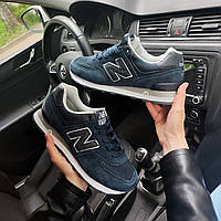 Чоловічі кросівки New Balance 574 сині StremovskiyShoes