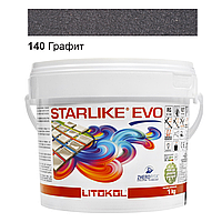 Эпоксидная затирка Litokol Starlike EVO 140 графит 1 кг