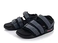 Чоловічі сандалі Adidas Adilette Sandals чорні із сірим StremovskiyShoes