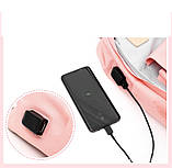 Рюкзак — сумка молодіжний жіночий, рожево-сірий, фото 8