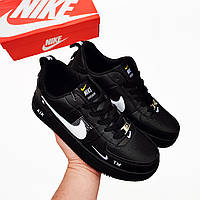 Чоловічі кросівки Nike Air Force 1 чорні StremovskiyShoes