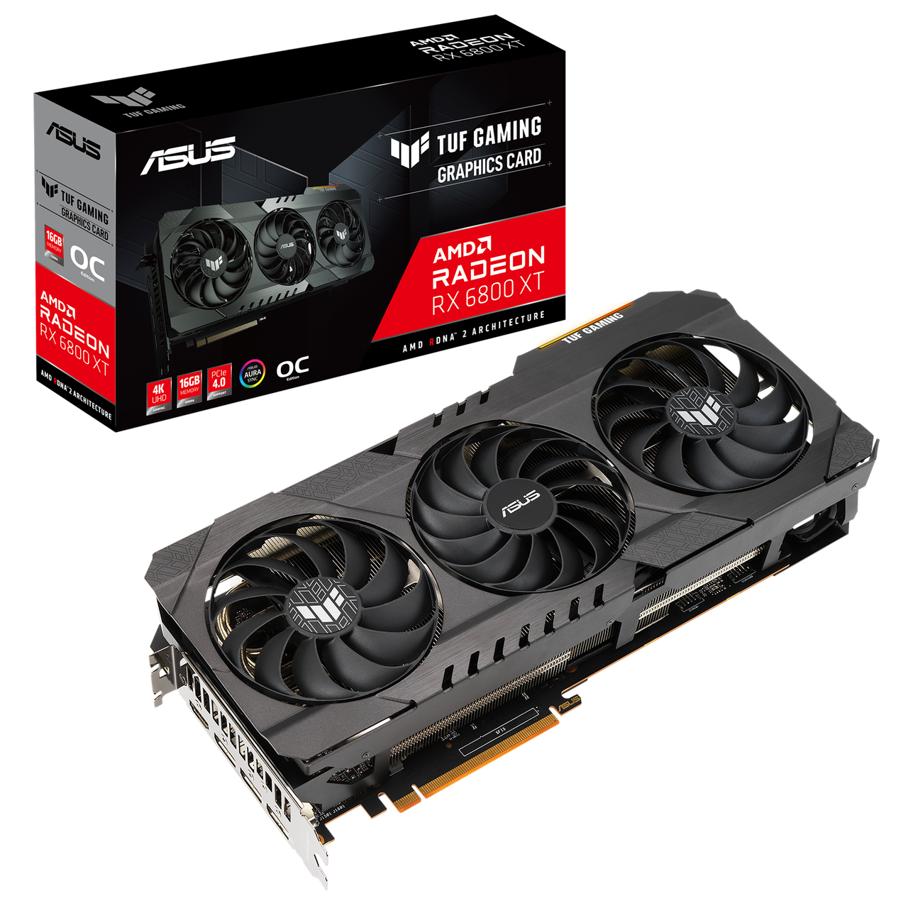 Відеокарта ATI Radeon RX6800XT Asus 16GB (TUF-RX6800XT-O16G-GAMING), фото 1