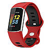 Силіконовий ремінець Primolux Sport для фітнес браслета Fitbit Charge 5 / Charge 6 - Red&Black / розмір М, фото 3