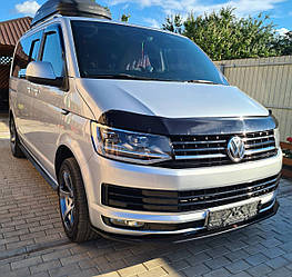 Сплітер Volkswagen T6 (15-19) тюнінг губа спідниця обвіс елерон (V2)