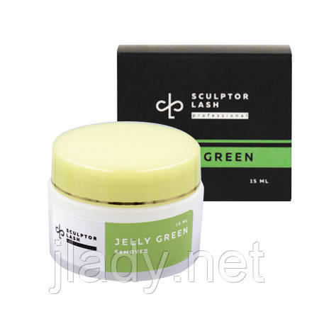 Ремувер желе "GREEN" 15 мл Sculptor lash