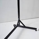 Стійка ORIOLE-2-20408, L 2000, чорна. Стійка вішалка розбірна, регульована. Рейл для одягу у магазин, бутік, фото 5