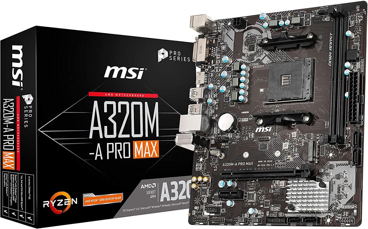 Материнська плата MSI A320M-A Pro Max