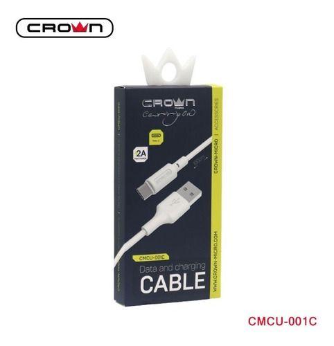 Кабель USB 2.0 тип АM - Type-C 1 м Crown (CMCU-001C), фото 1