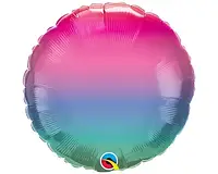 Фольгована куля Коло Qualatex 18`, колір -  перлинний омбре