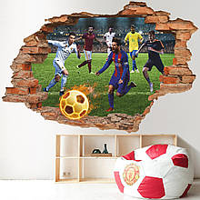 Інтер'єрна наклейка на стіну Футбол Oracal розмір 115х76см 002