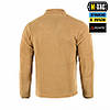 Тактична флісова кофта всу без капюшона M-TAC Nord Fleece Polartec, фліска ЗСУ колір койот, фото 3