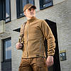 Тактична флісова кофта всу без капюшона M-TAC Nord Fleece Polartec, фліска ЗСУ колір койот, фото 4