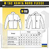 Тактична флісова кофта всу без капюшона M-TAC Nord Fleece Polartec, фліска ЗСУ колір койот, фото 6