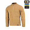 Тактична флісова кофта всу без капюшона M-TAC Nord Fleece Polartec, фліска ЗСУ колір койот, фото 8