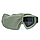 Тактичні окуляри-маска з 3 змінними лінзами та чохлом/Захисні окуляри з полікарбонату, колір зелений, фото 2