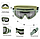 Тактичні окуляри-маска з 3 змінними лінзами та чохлом/Захисні окуляри з полікарбонату, колір зелений, фото 6