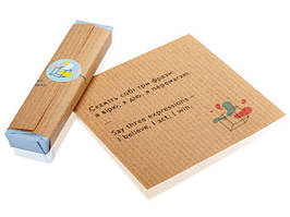 Шоколад подарунок з передбаченнями "Торба Щастя" (чорний шоколад з начинкою лимонний чізкейк 12,5 м)