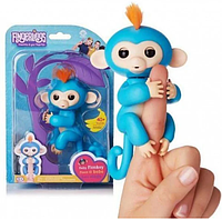 Обезьянка интерактивная на палец Happy Monkey Fingerlings quality фиолетова