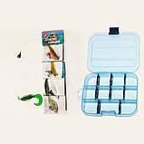 Оснащений силікон. Оснастка на хіщника в зборі + коробка Basic Lures 5 шт., фото 3