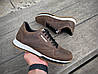 Шкіряні чоловічі коричневі кросівки розміри 40-45, фото 4