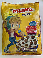 Сухой завтрак шоколадные шарики MIAMI Hopki (500г)