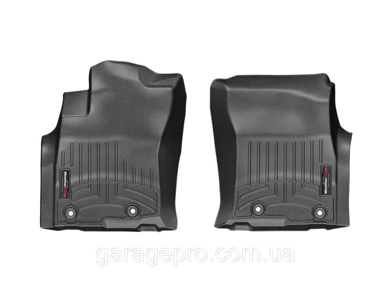 Передні гумові килими WeatherTech у салон Toyota Land Cruiser Prado 150 14+ (Чорні)