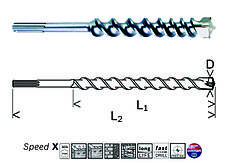Свердло по бетону BOSCHPRO SDS-max Speed X 52/400/520 мм (2608586807)