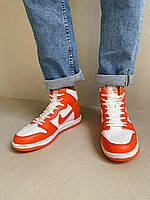 Кроссовки, кеды отличное качество Nike Dunk High Orange Размер 41