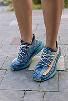 Кроссовки, кеды отличное качество Adidas Yeezy Boost 350 V2 Israfil Blue Размер 36