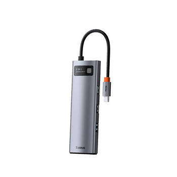 Контроллер Baseus USB 3.1 Type-C to 4KHDMI/3xUSB3.0/RJ45/PD (CAHUB-CW0G)