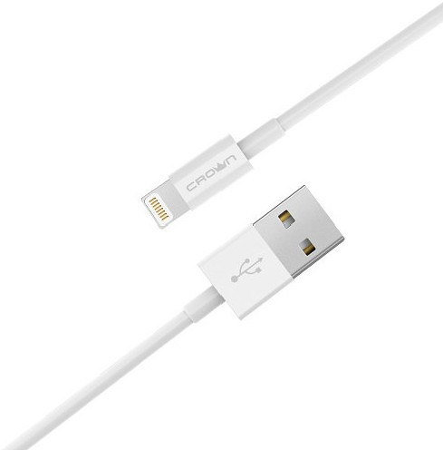 Кабель USB 2.0 тип АM - Lightning 1 м Crown (CMCU-005L), фото 1