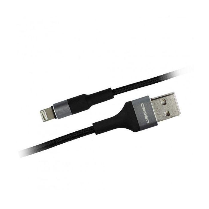 Кабель USB 2.0 тип АM - Lightning 1 м Crown (CMCU-007L), фото 1