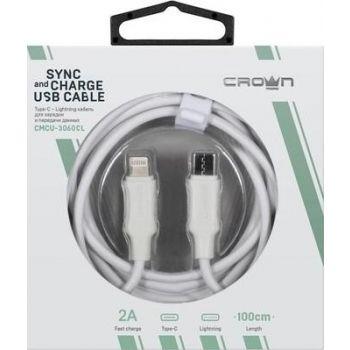 Кабель USB 2.0 Type-C - Lightning 1 м Crown (CMCU-3060CL)
