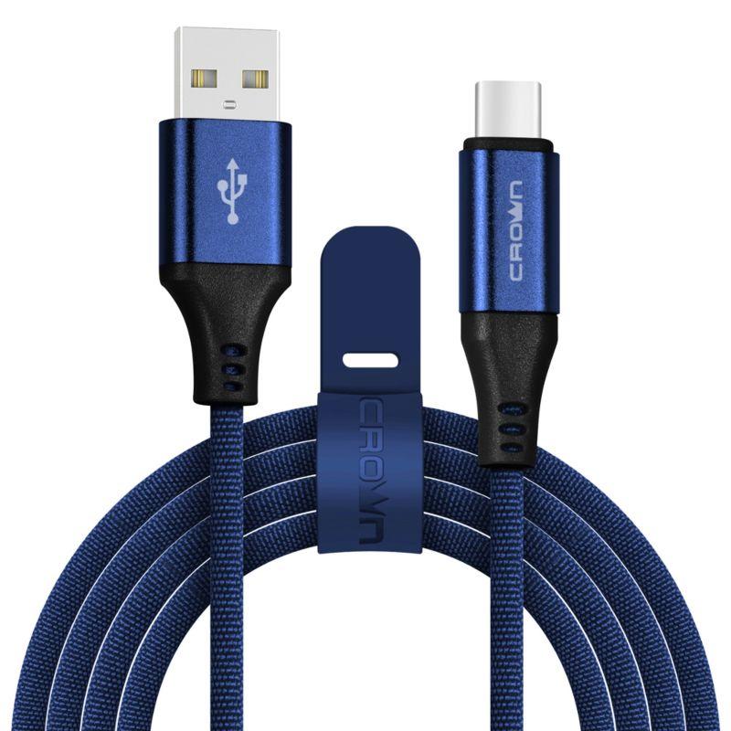 Кабель USB 2.0 тип АM - Type-C 1 м Crown (CMCU-3103C)