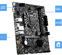 Материнська плата MSI H510M-A PRO s1200 m.2