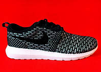 Кроссовки, кеды отличное качество Nike Roshe Run NM Light Black Размер 42