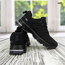 Підліткові чорні текстильні кросівки на пінковій підошві Bonote, фото 3