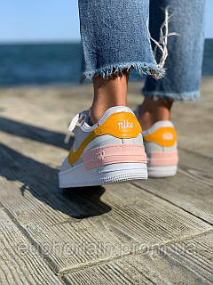Nike Air Force 1 SHADOW White Grey Orange 36 39 3 Nike Air Force