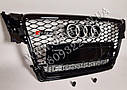Решітка радіатора Audi A4 стиль RS4 (чорна окантовка, Quattro), фото 6