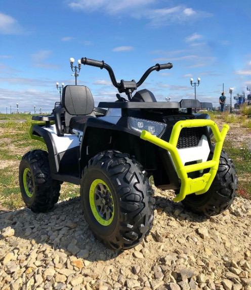 Дитячий квадроцикл Bambi M 4081EBLR 12V 9Ah, 2x35W, EVA-колеса, шкіряне сидіння, пульт 2.4G, фото 1