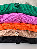 Модна В'язана кофта кардиган застібка гудзики багато кольорів розмір універсальний 42-46, фото 2